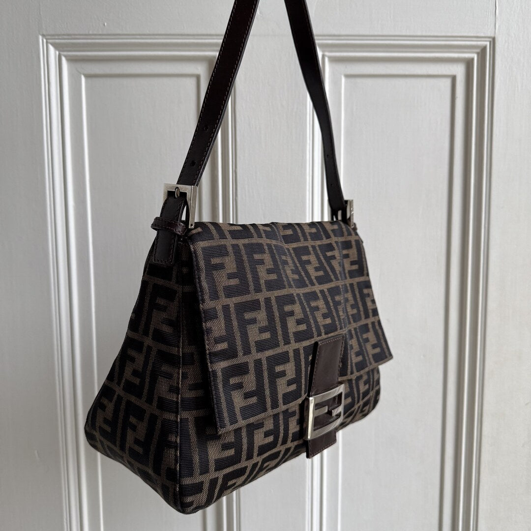 Fendi Zucca Mamma Shoulder Bag