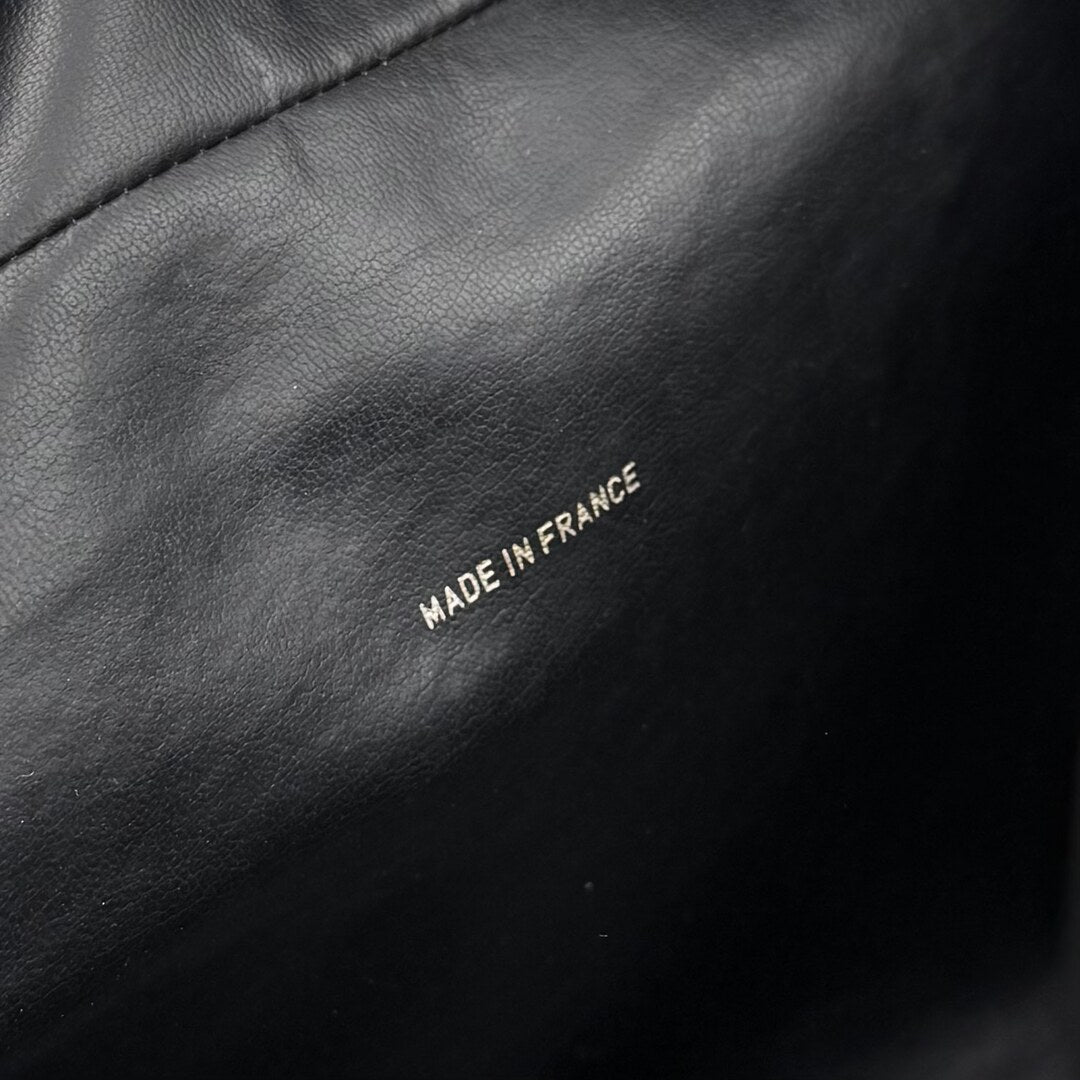 1995 Chanel Quilted Logo Duffel Boston Bag