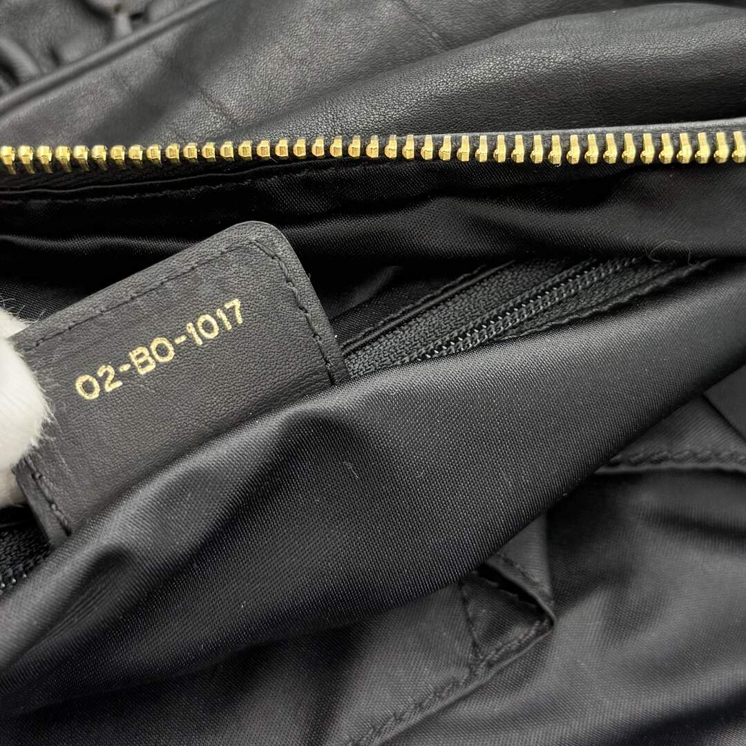 Dior Gypsy Hobo Leather Black Shoulder Bag
