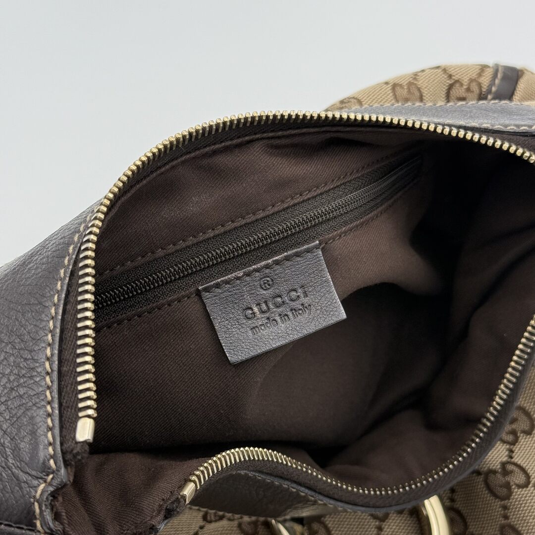 Gucci GG Canvas Abbey Brown Shoulder Bag