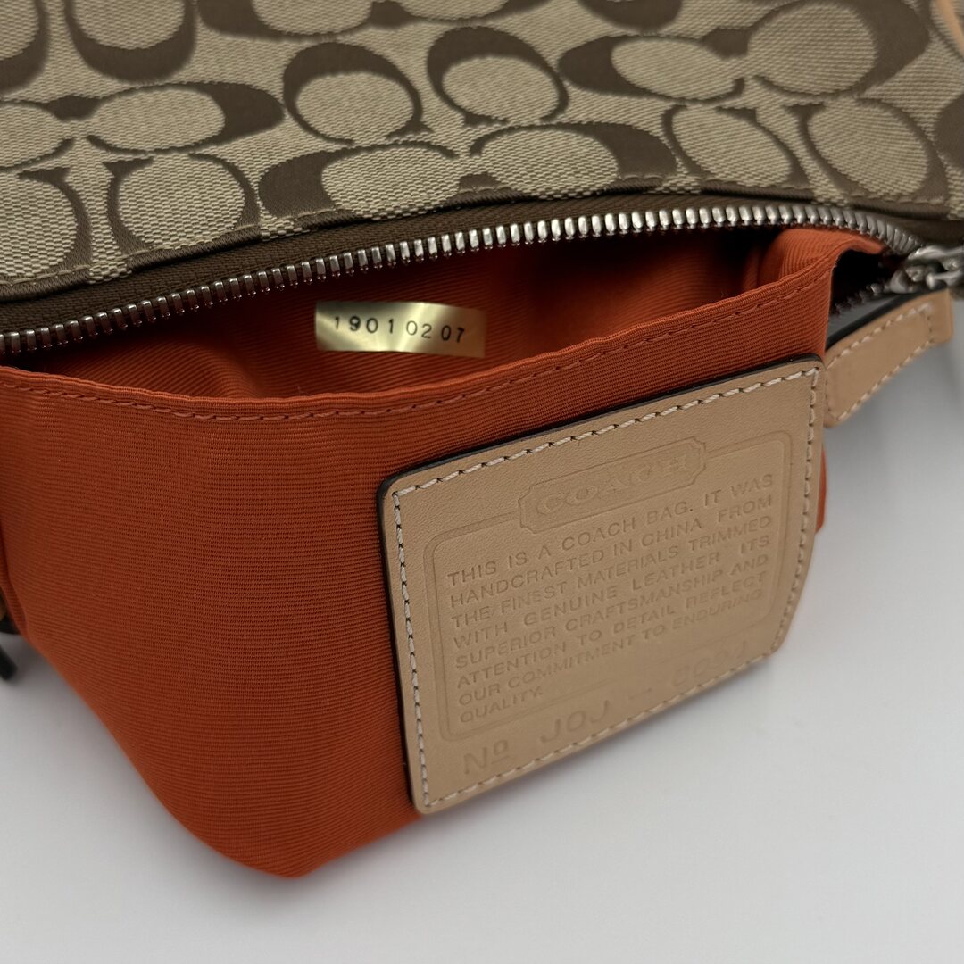 Coach Signature Demi Tan Shoulder Bag