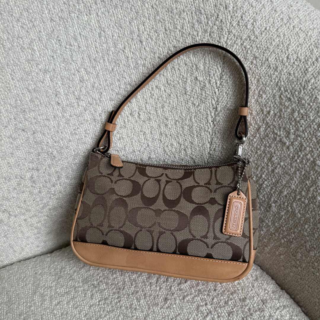 Coach Signature Demi Tan Shoulder Bag
