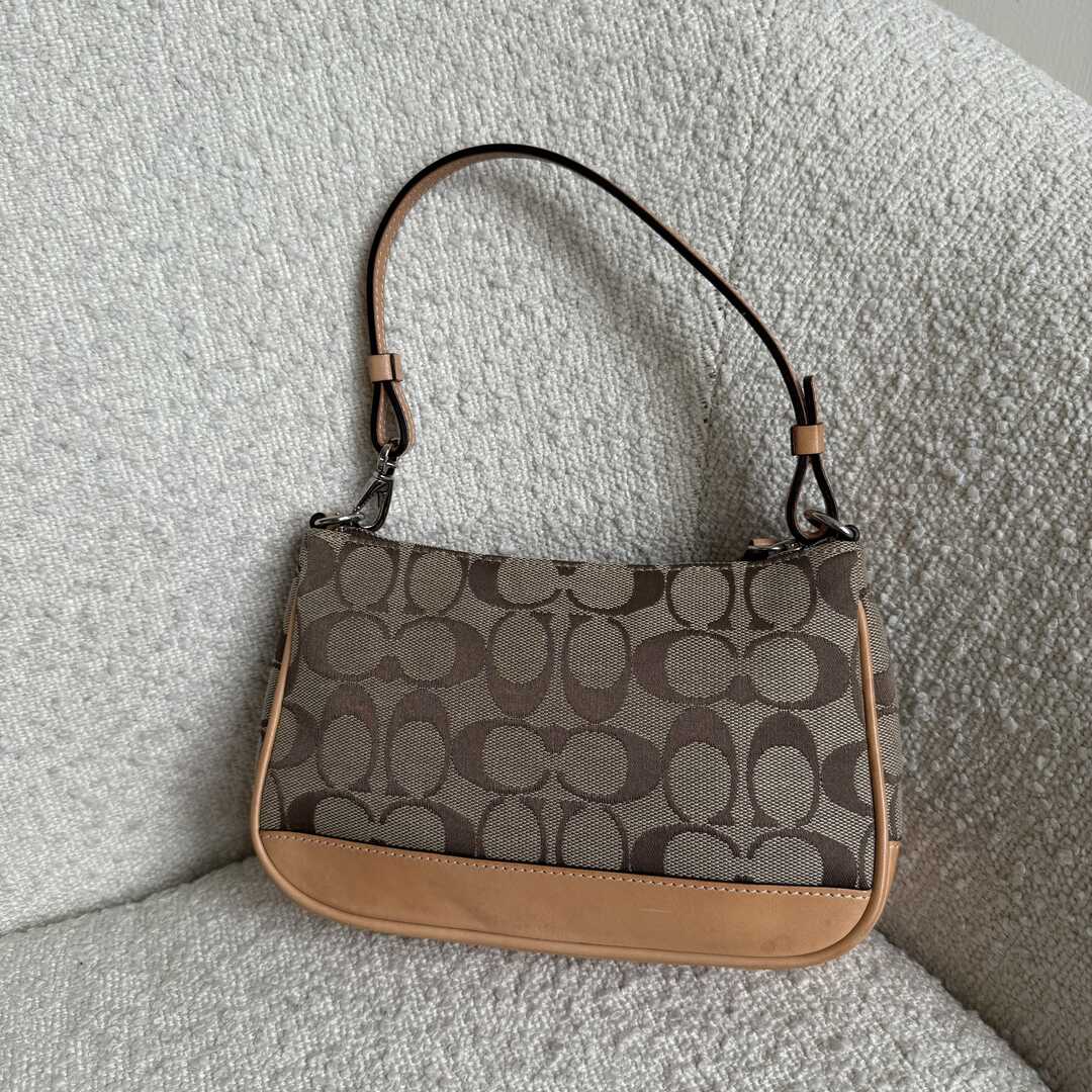 Coach Signature Demi Tan Shoulder Bag