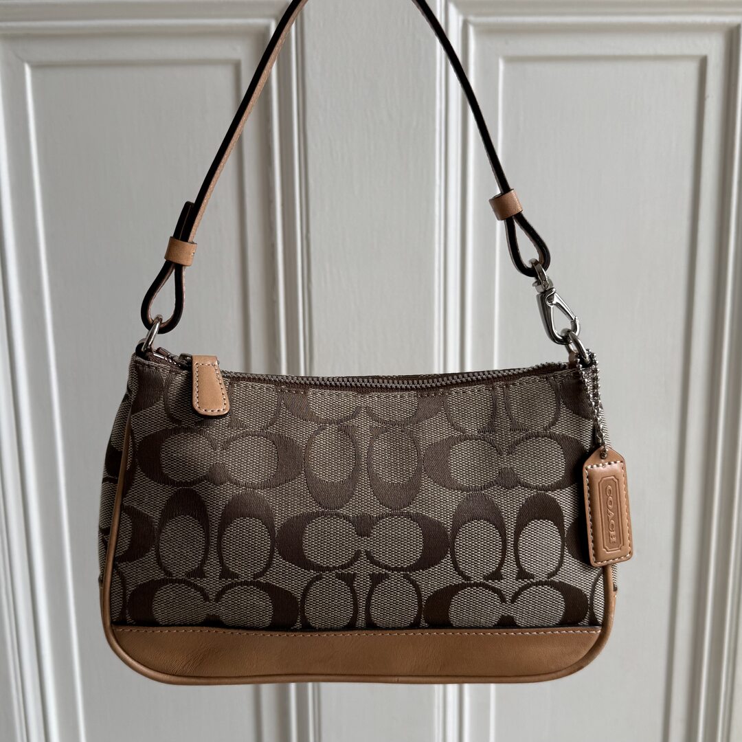 Coach Signature Demi Tan Shoulder Bag