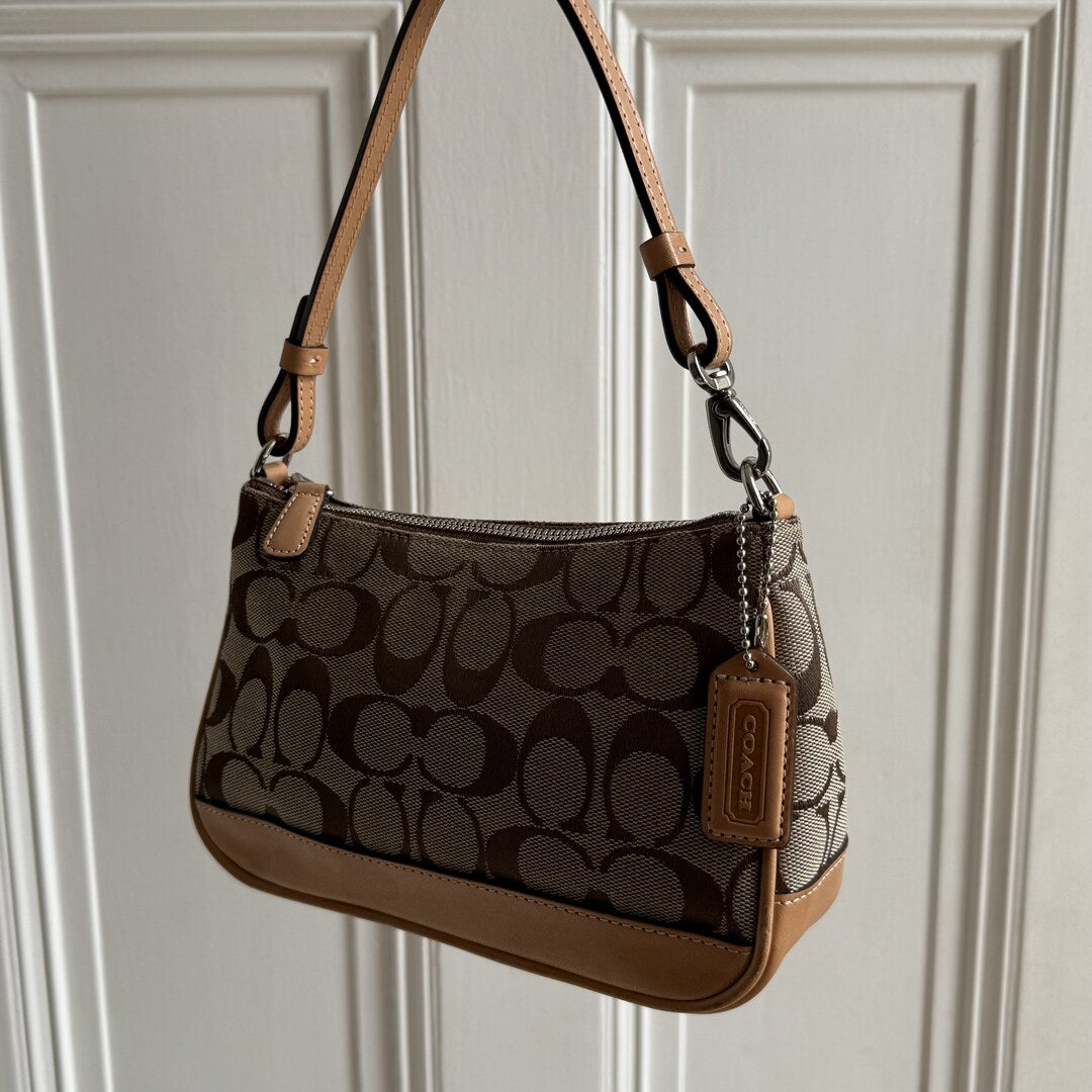 Coach Signature Demi Tan Shoulder Bag