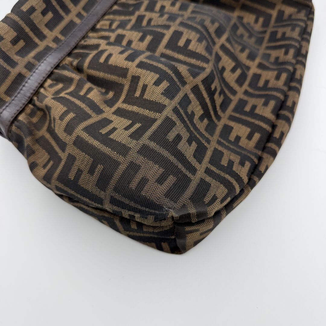 Fendi Zucca Charm Shoulder Bag