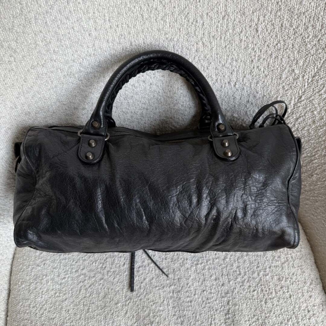 2003 Balenciaga Motocross Classic Back Leather Handbag