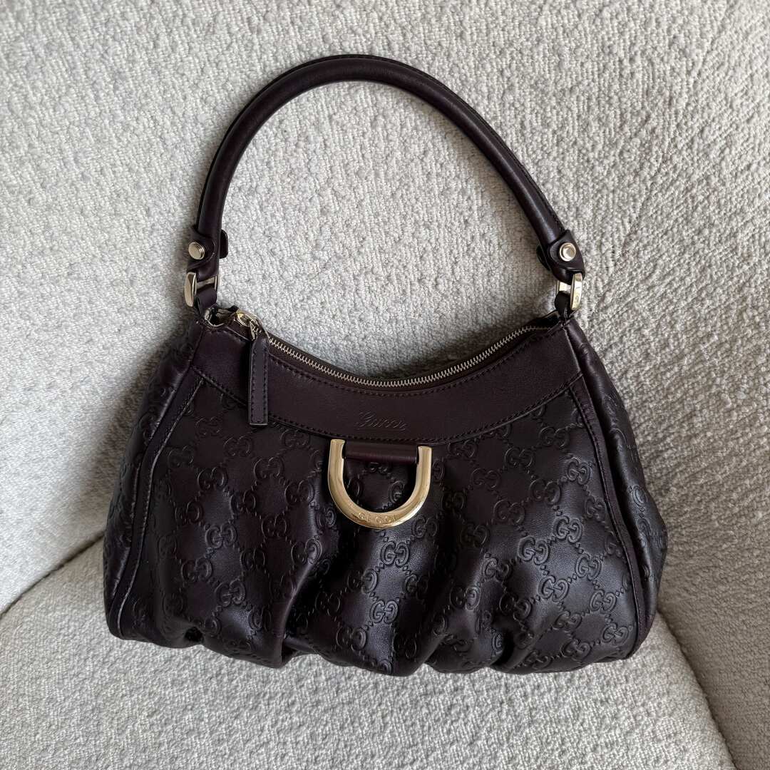 Gucci Guccissima Abbey Brown Shoulder Bag