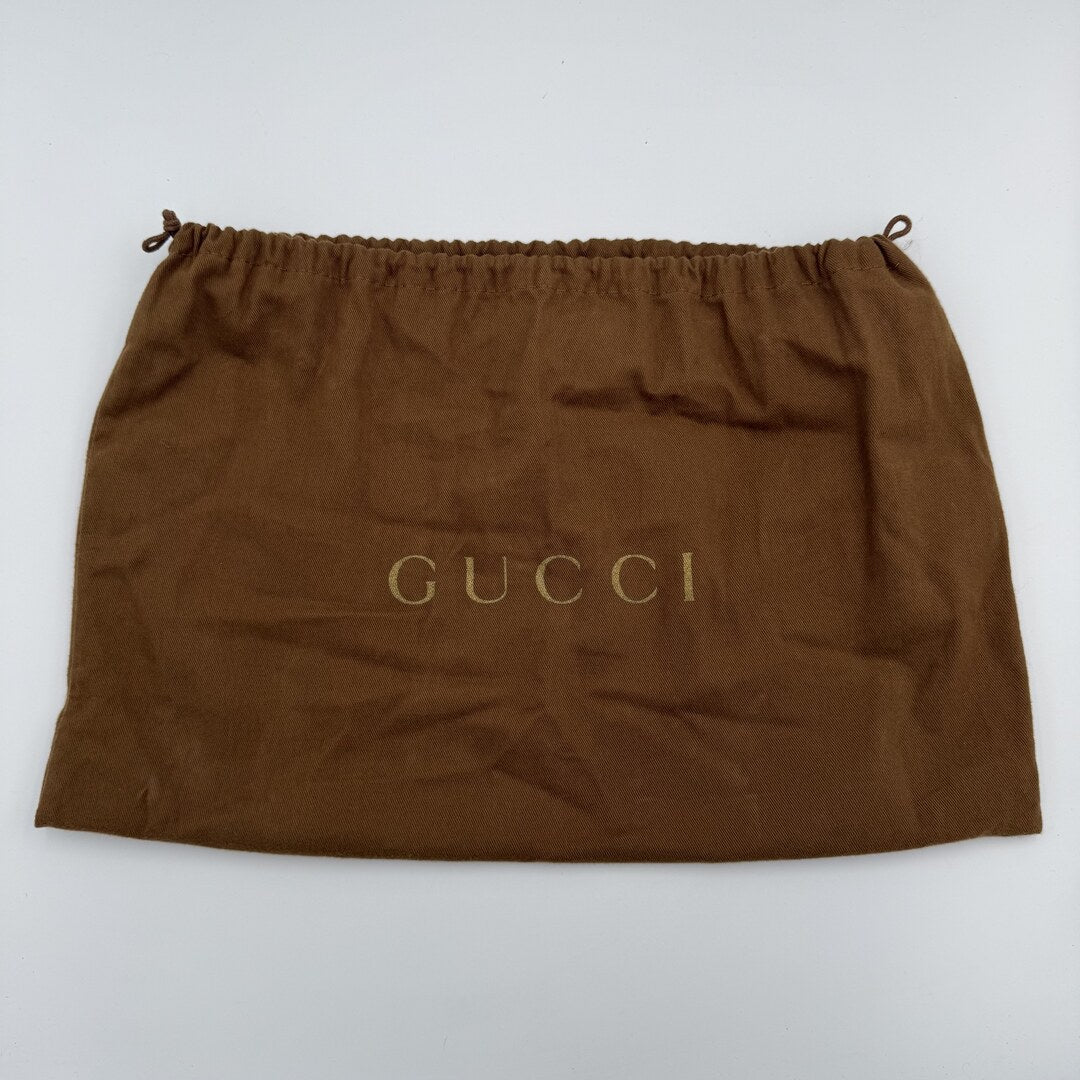 Gucci Guccissima Abbey Leather Black Shoulder Bag