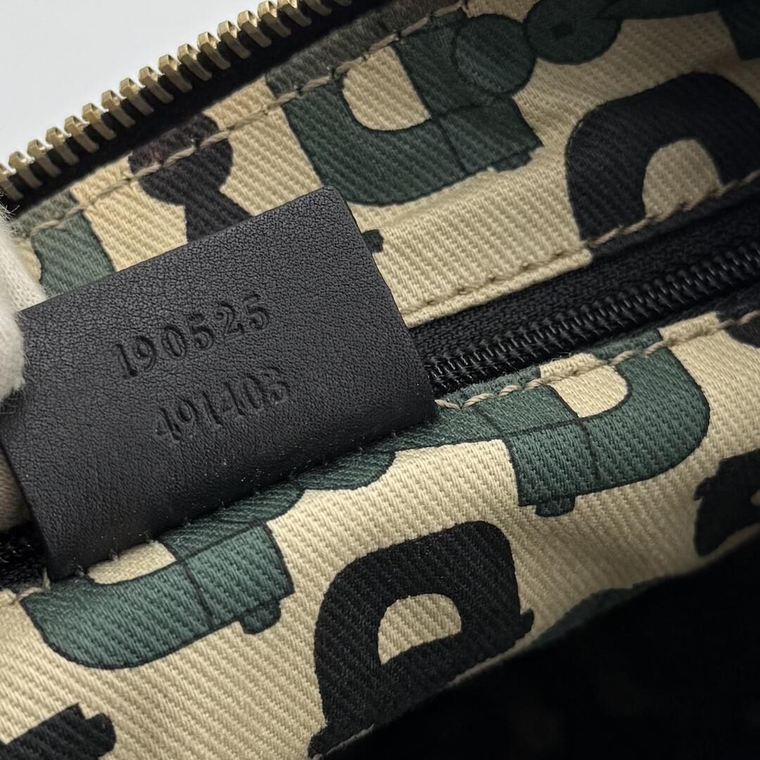 Gucci Guccissima Abbey Leather Black Shoulder Bag