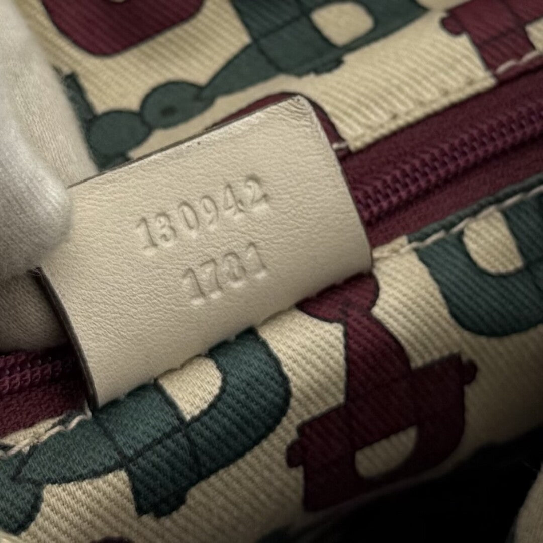 Gucci Guccissima Abbey Cream Shoulder Bag