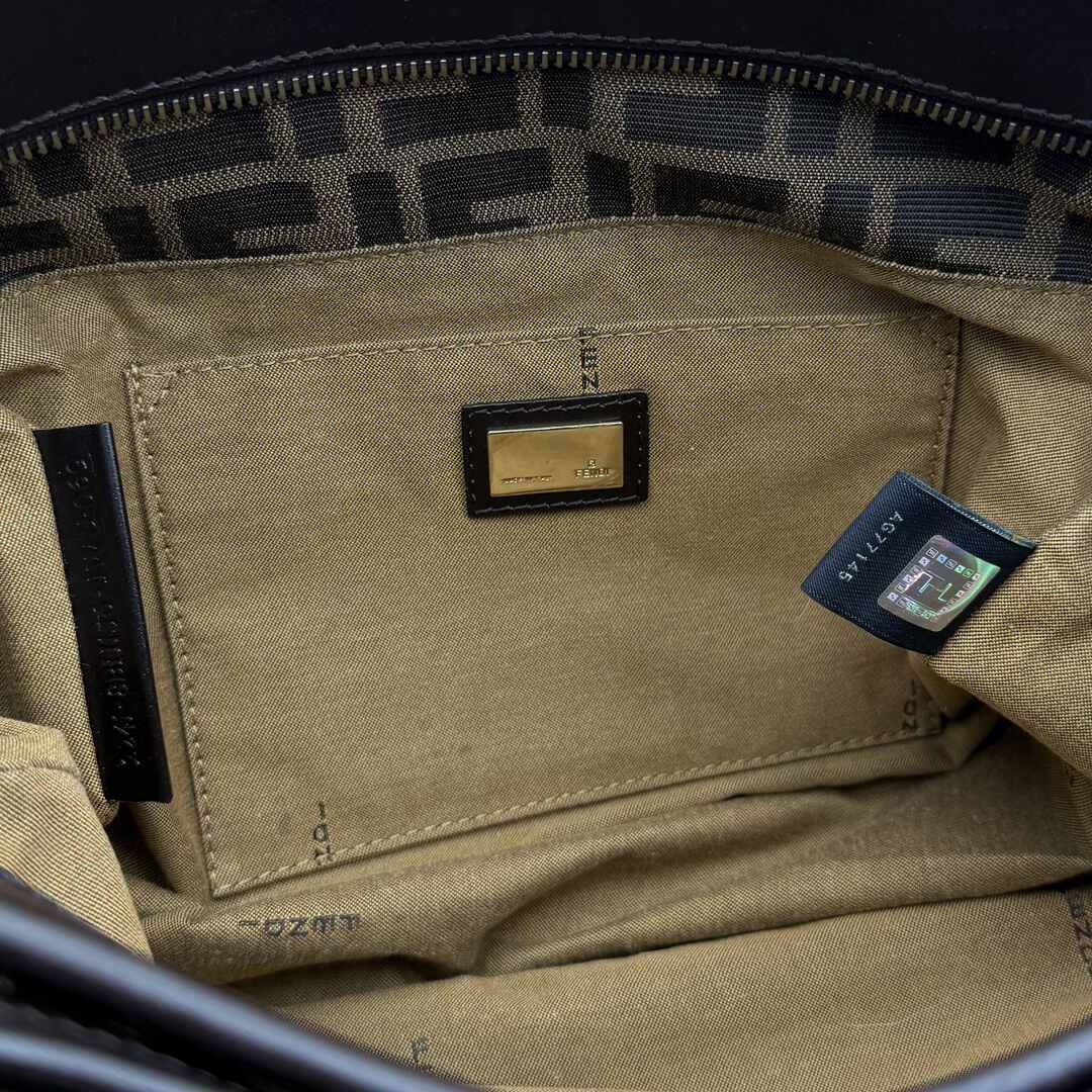 Fendi Zucca Canvas Chef Brown Tote Bag