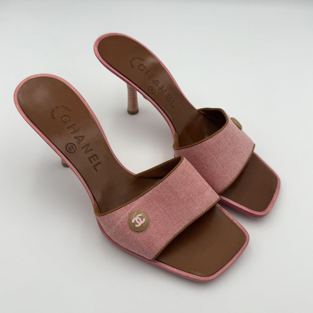 Chanel Travel Line Pink Kitten Heels