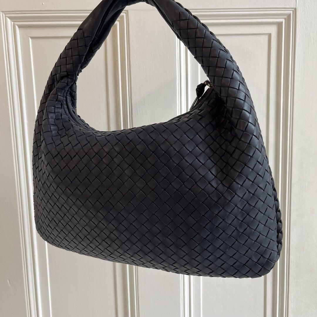 Bottega Veneta Intrecciato Hobo Blue Bag