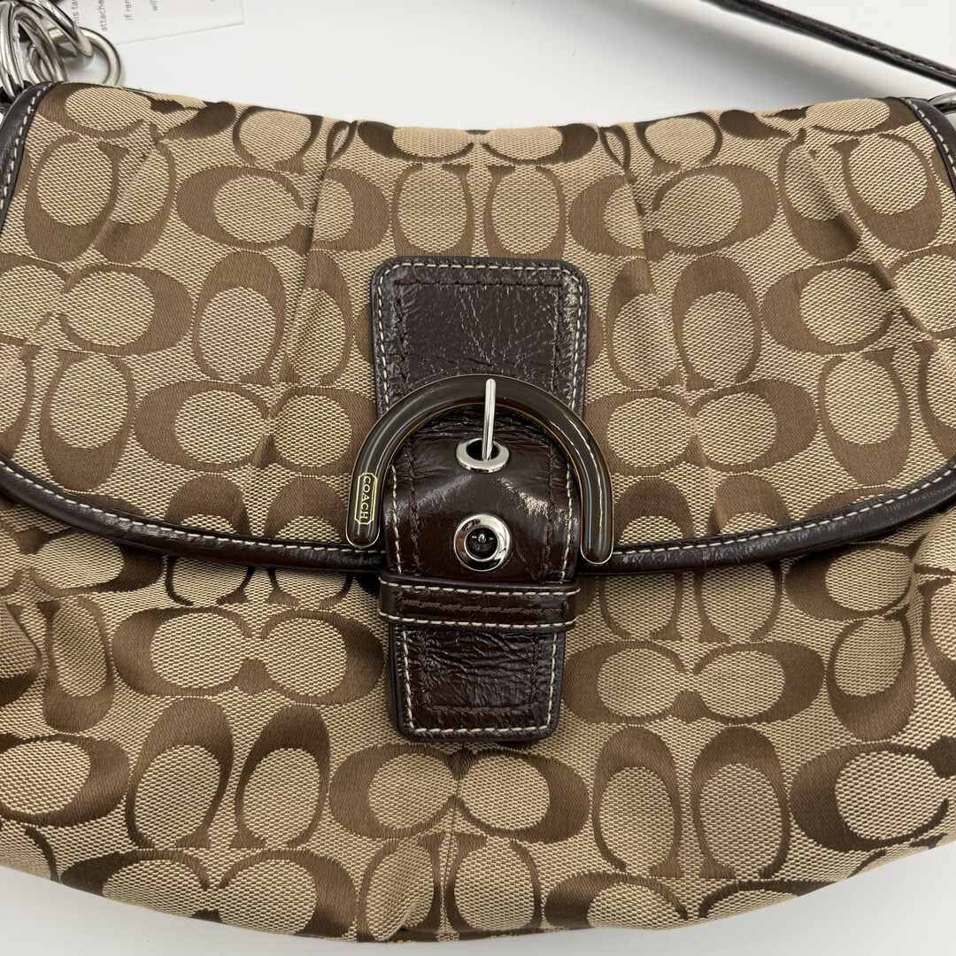 Coach Signature Hobo Brown Shoulder Bag