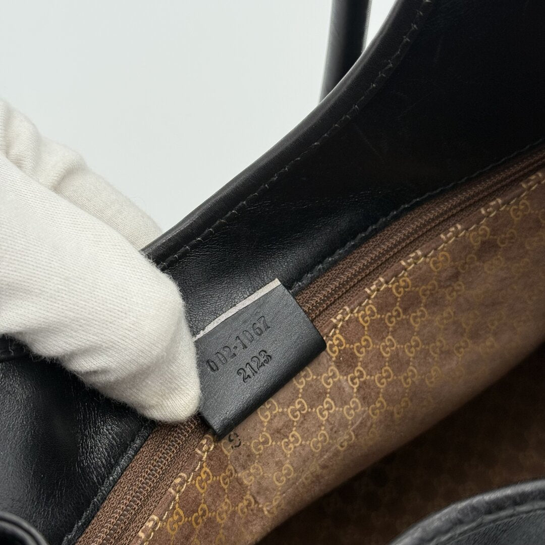 Gucci Jackie Leather Black Mini Handbag