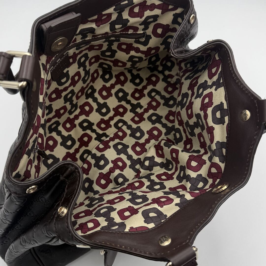 Gucci Guccissima Sukey Leather Brown Tote Bag