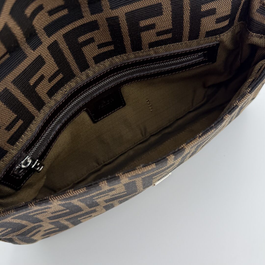 Fendi Mamma Baguette Zucca Shoulder Bag