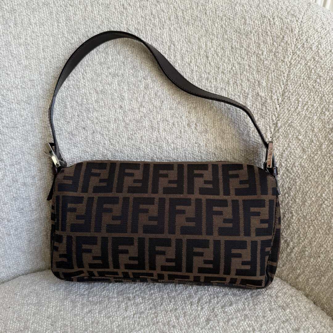 Fendi Mamma Baguette Zucca Shoulder Bag