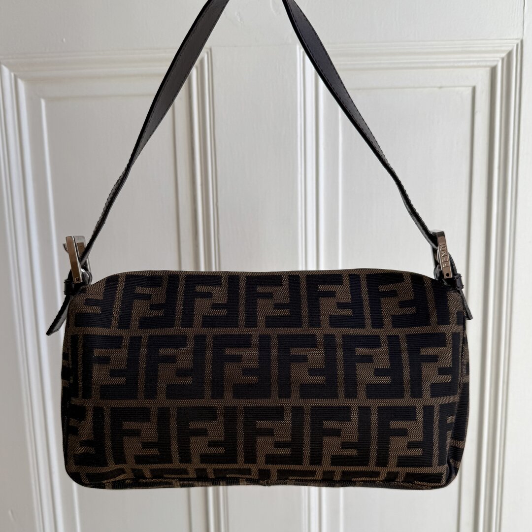 Fendi Mamma Baguette Zucca Shoulder Bag
