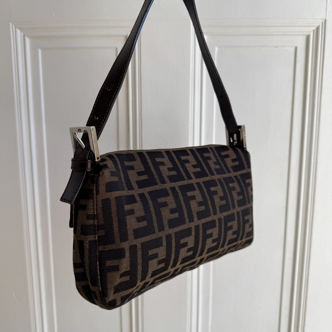 Fendi Mamma Baguette Zucca Shoulder Bag