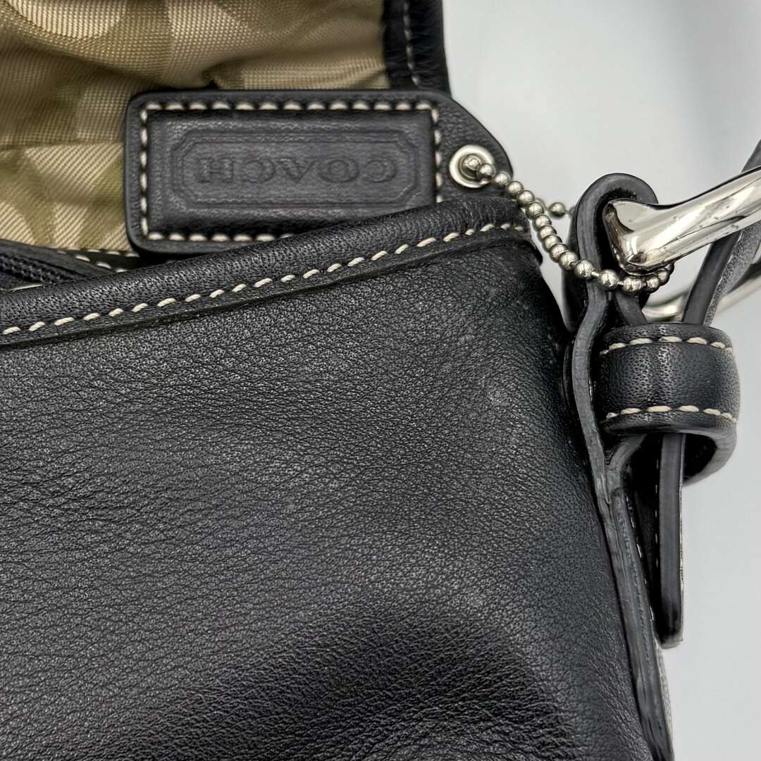 Coach Soho Leather Black Shoulder Bag