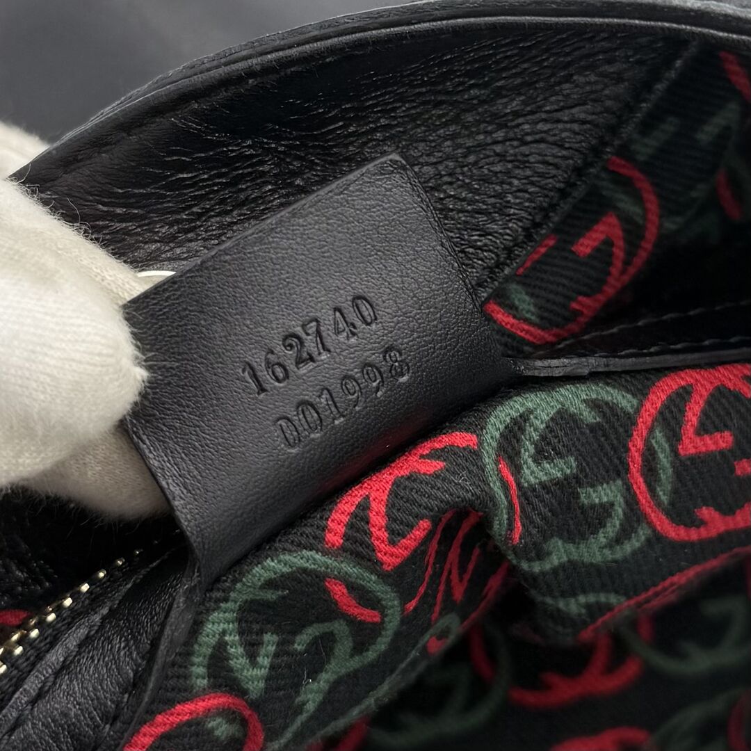 Gucci Britt Hobo Leather Black Shoulder Bag