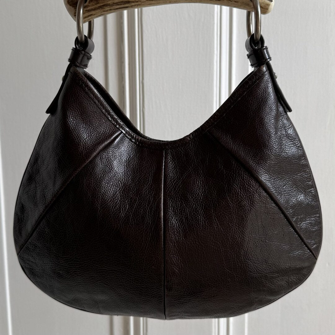 YSL Mombasa Leather Black Shoulder Bag
