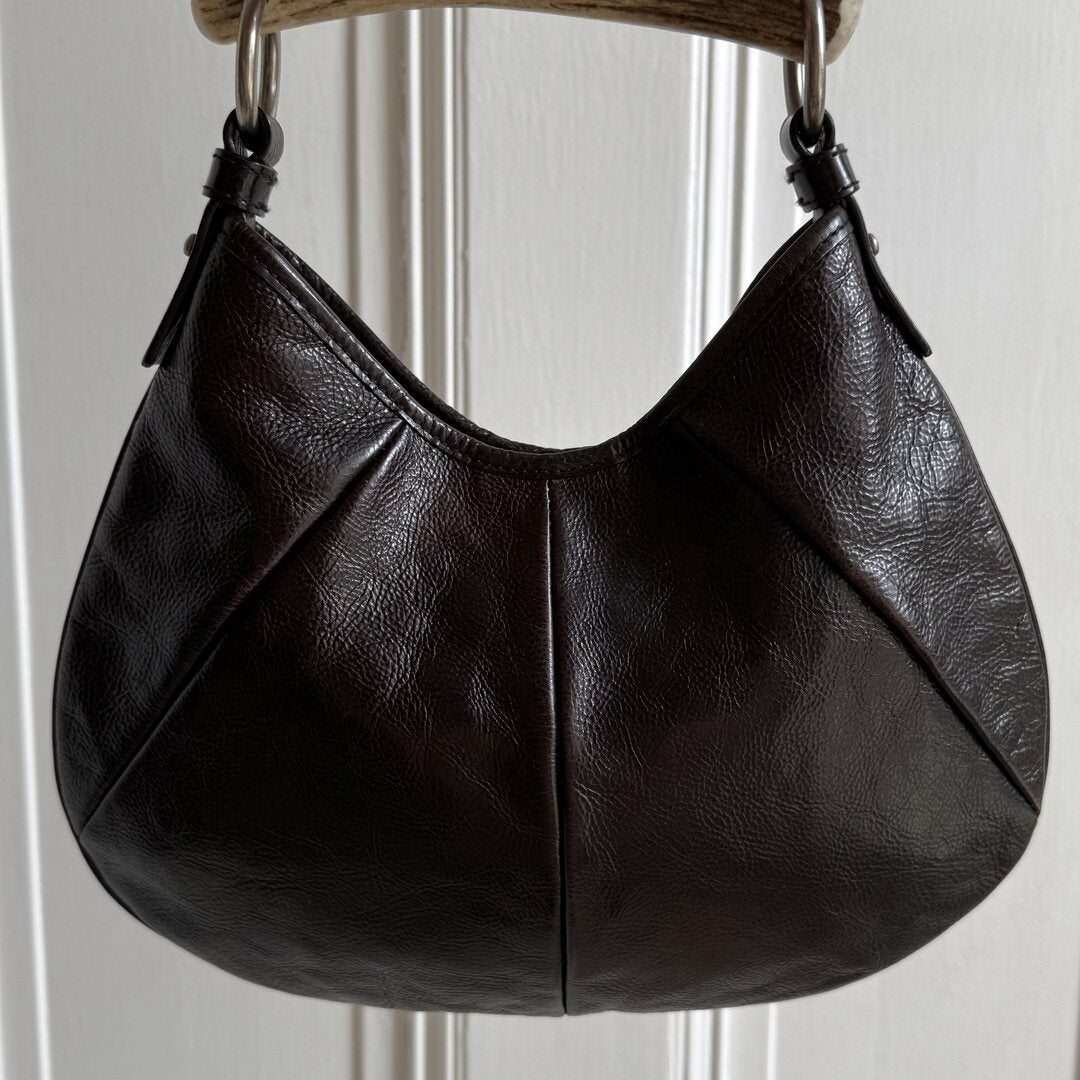 YSL Mombasa Leather Black Shoulder Bag