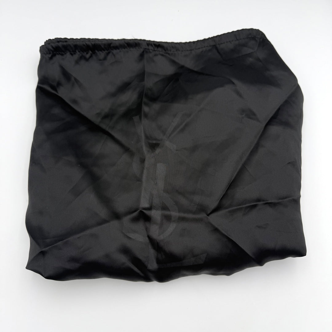 2004 YSL Mombasa Saint Tropez Leather Black Shoulder Bag