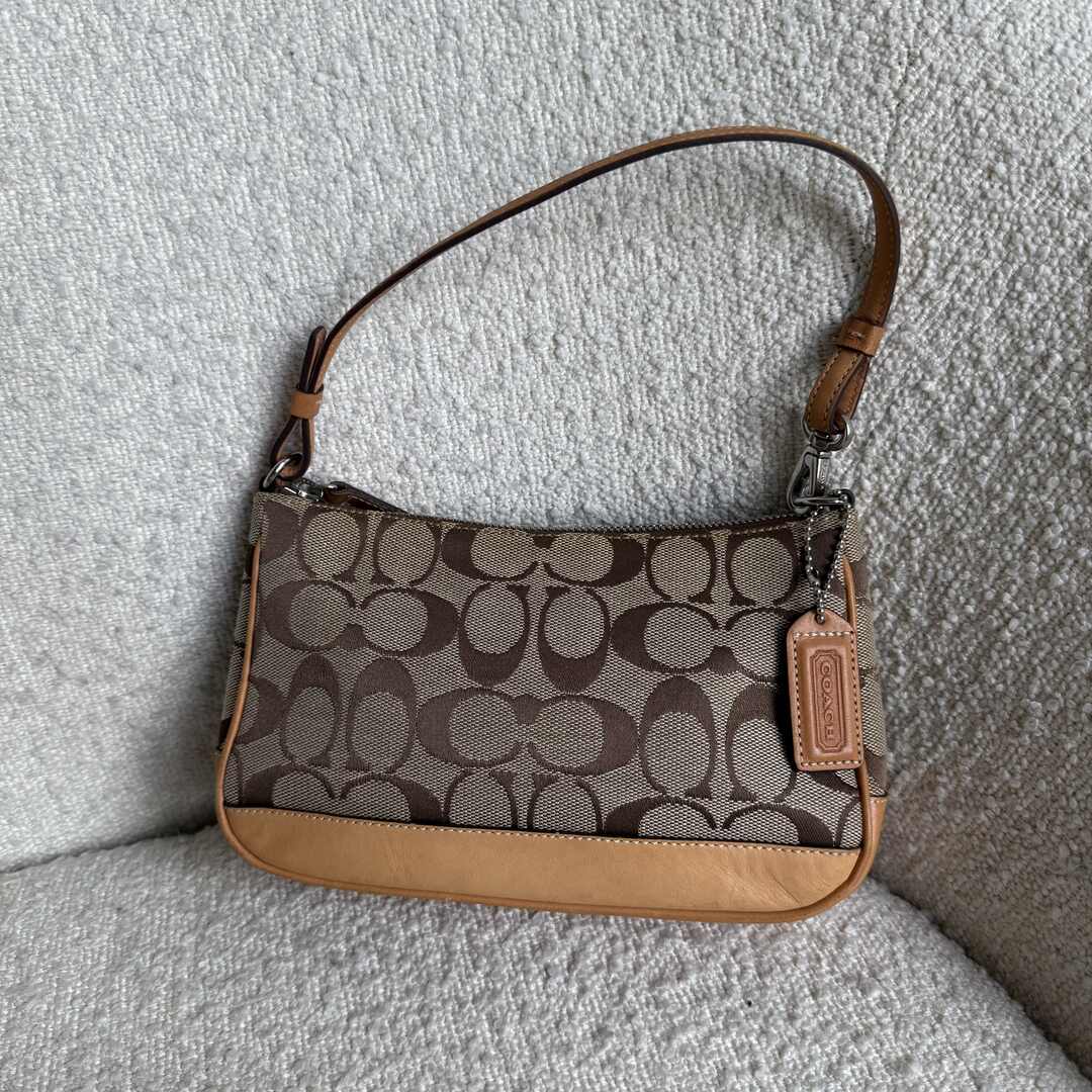 Coach Signature Demi Tan Shoulder Bag