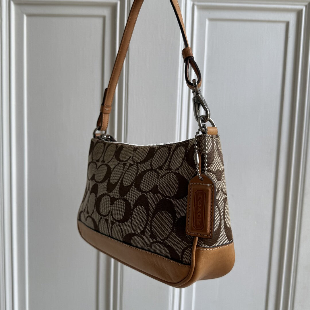 Coach Signature Demi Tan Shoulder Bag