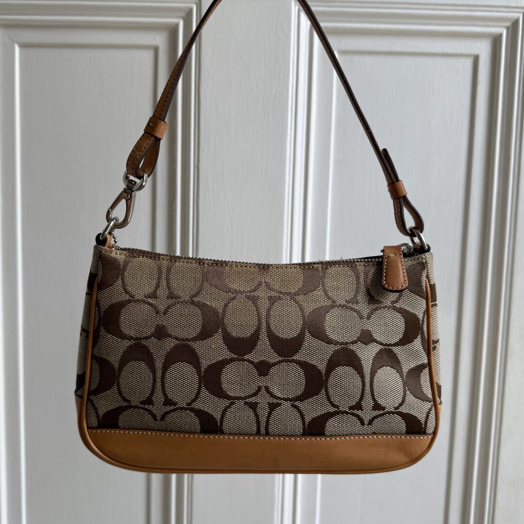 Coach Signature Demi Tan Shoulder Bag