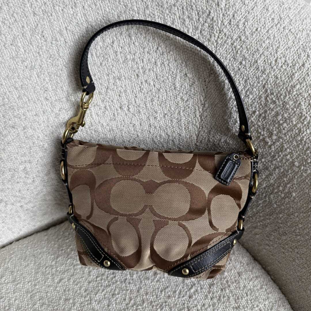 Coach Signature Studded Black Mini Handbag