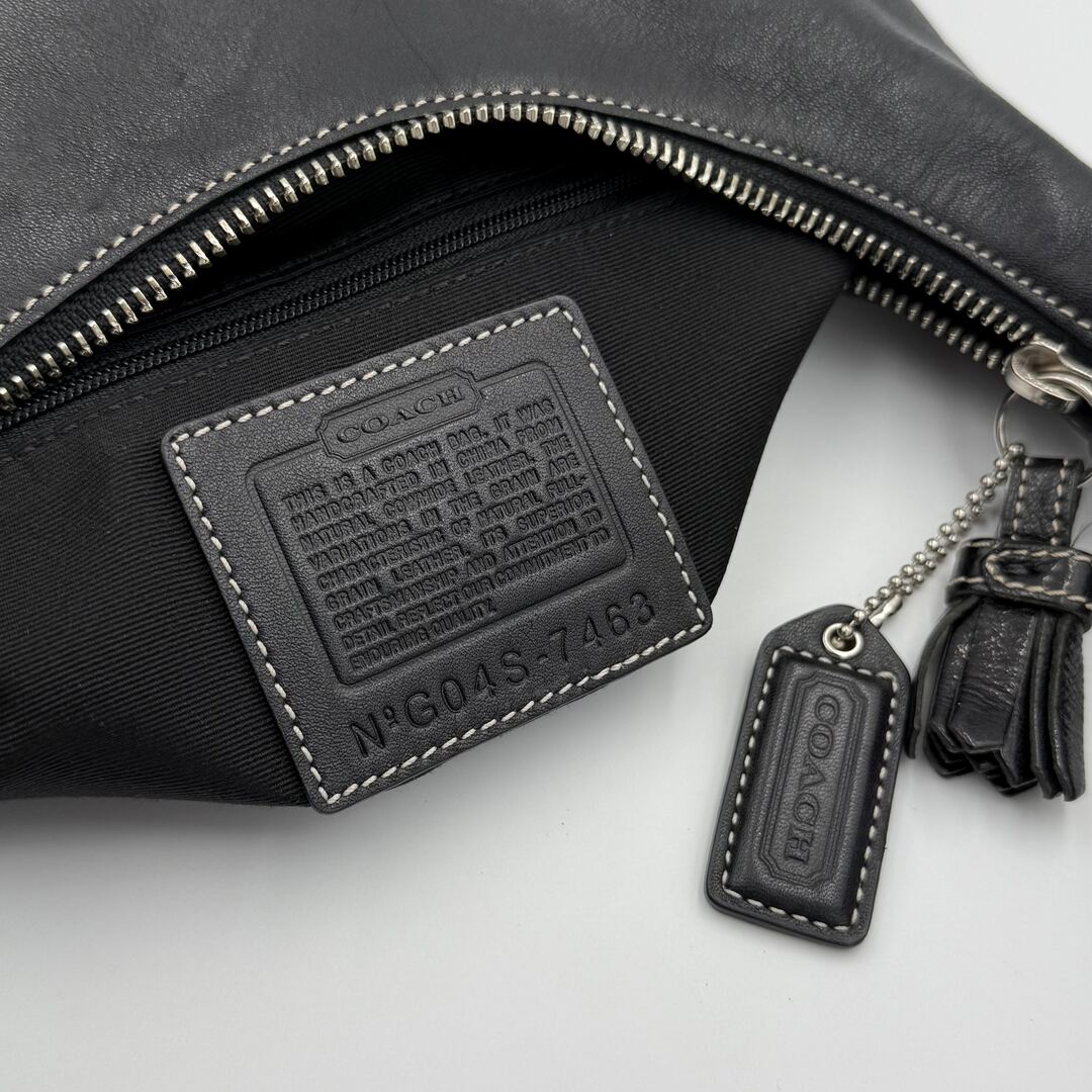 Coach Hamilton Hobo Leather Black Shoulder Bag