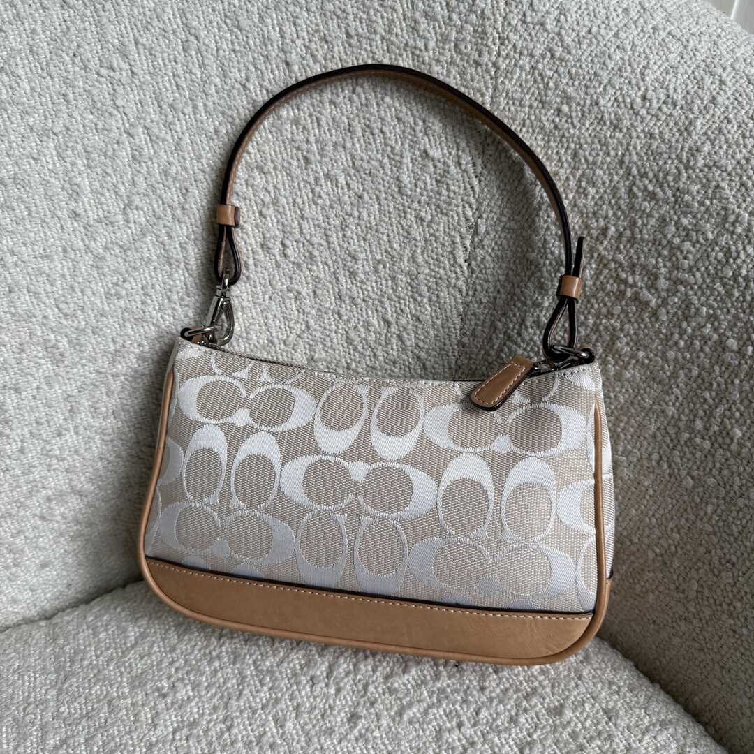Coach Signature Demi White Shoulder Bag