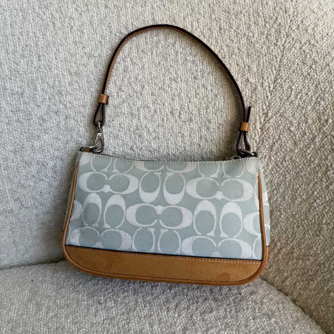 Coach Signature Demi Blue Shoulder Bag
