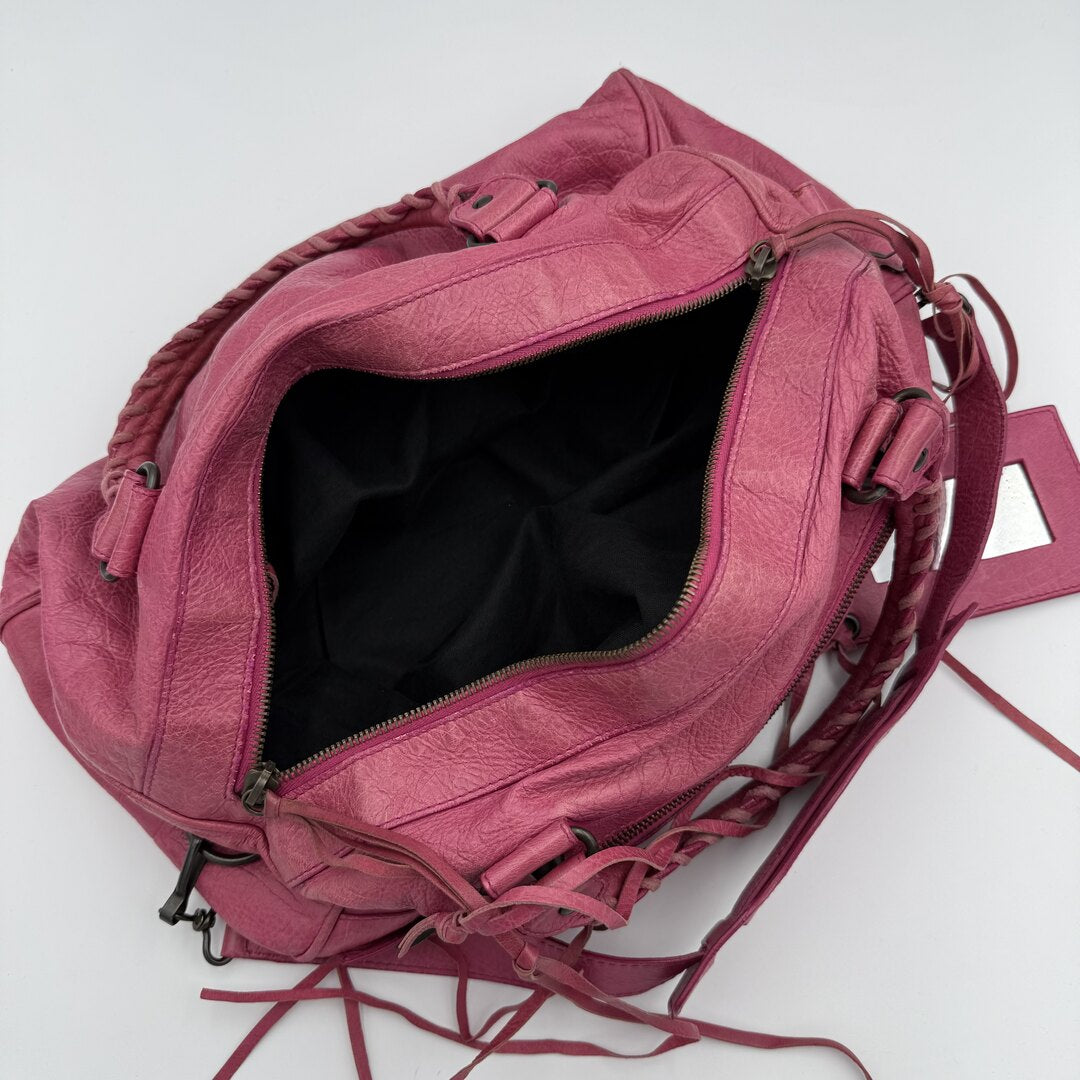 2003 Balenciaga The Twiggy Pink Leather Handbag