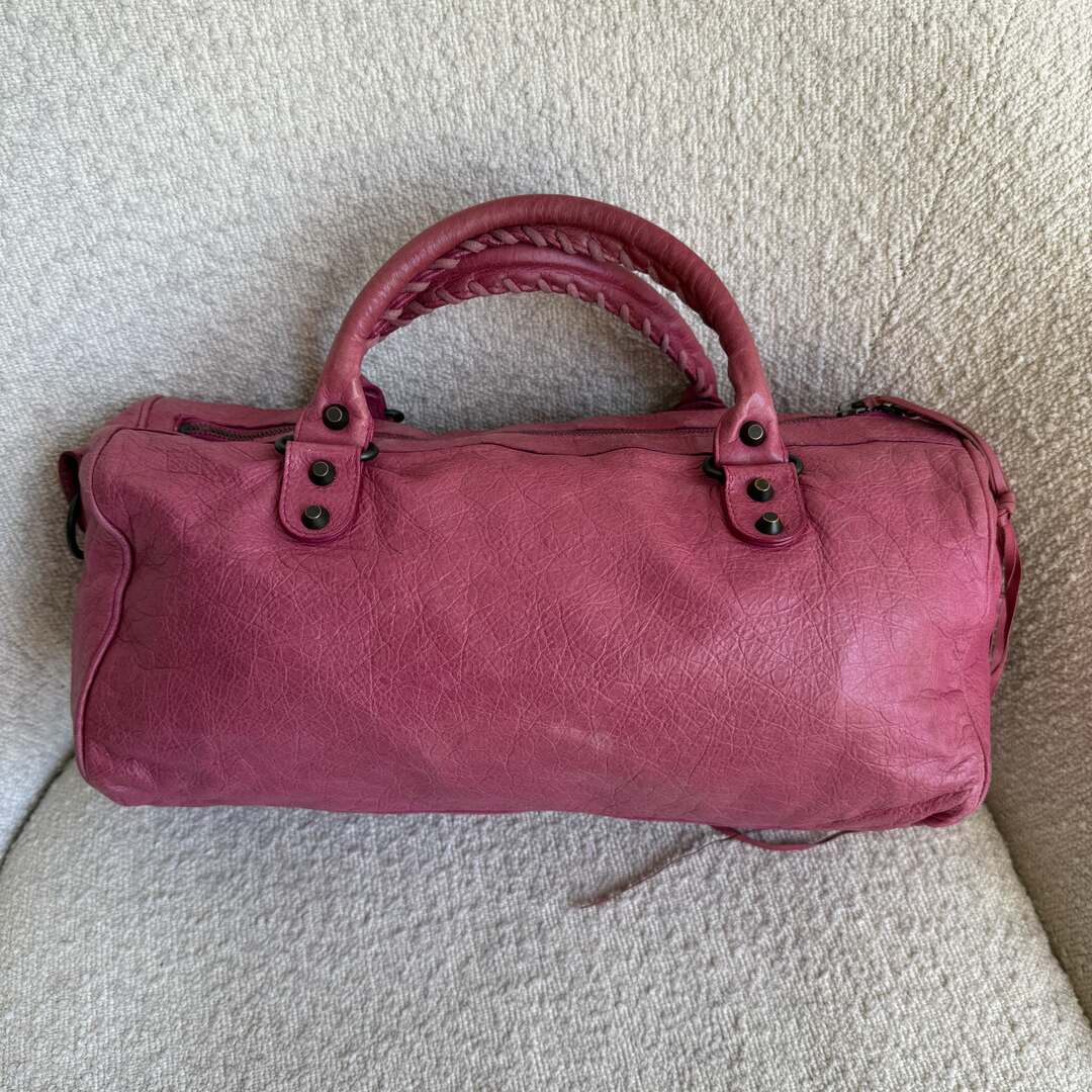 2003 Balenciaga The Twiggy Pink Leather Handbag