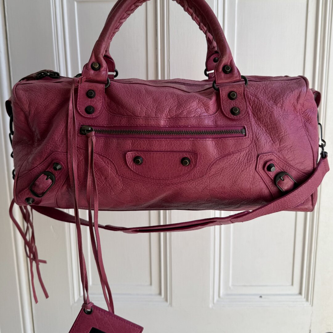 2003 Balenciaga The Twiggy Pink Leather Handbag