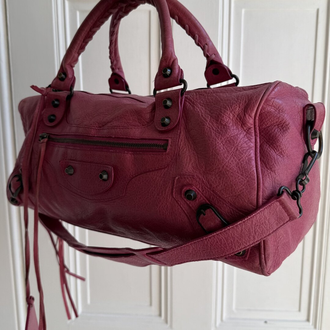 2003 Balenciaga The Twiggy Pink Leather Handbag
