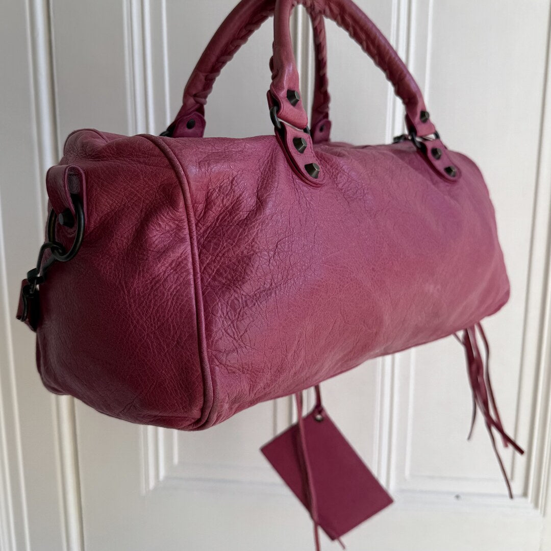 2003 Balenciaga The Twiggy Pink Leather Handbag