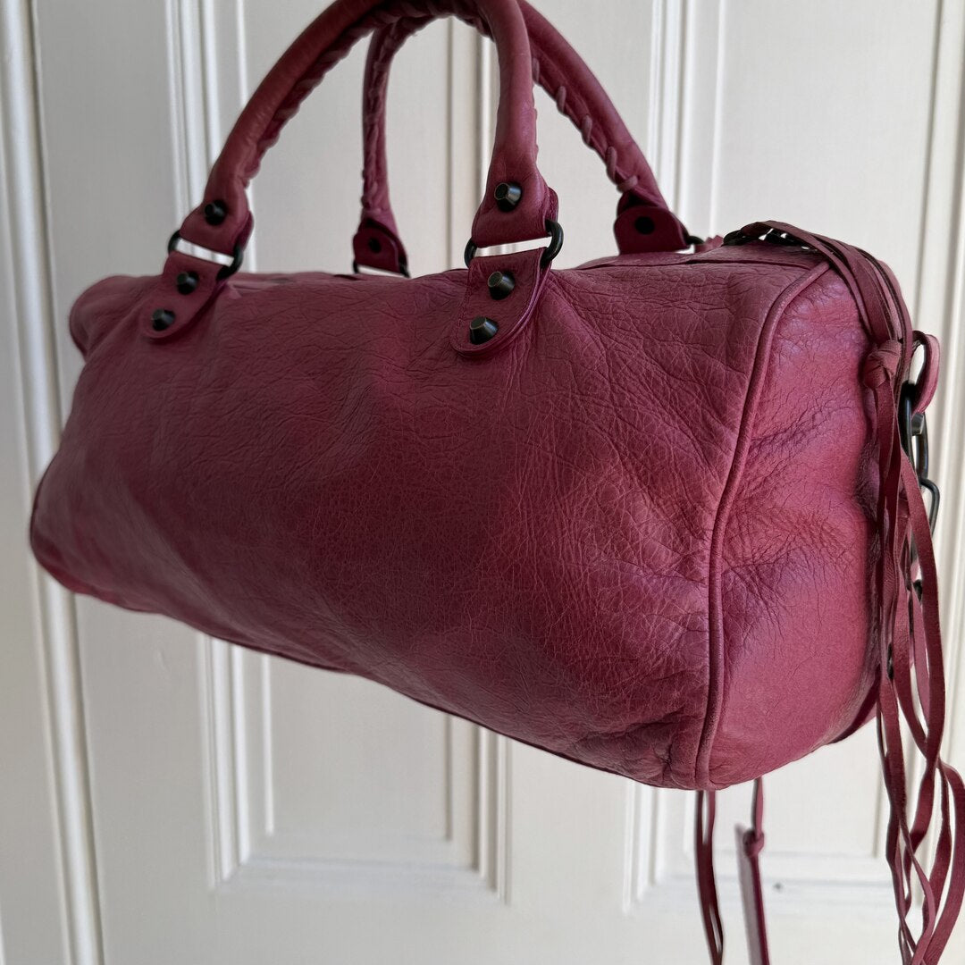 2003 Balenciaga The Twiggy Pink Leather Handbag