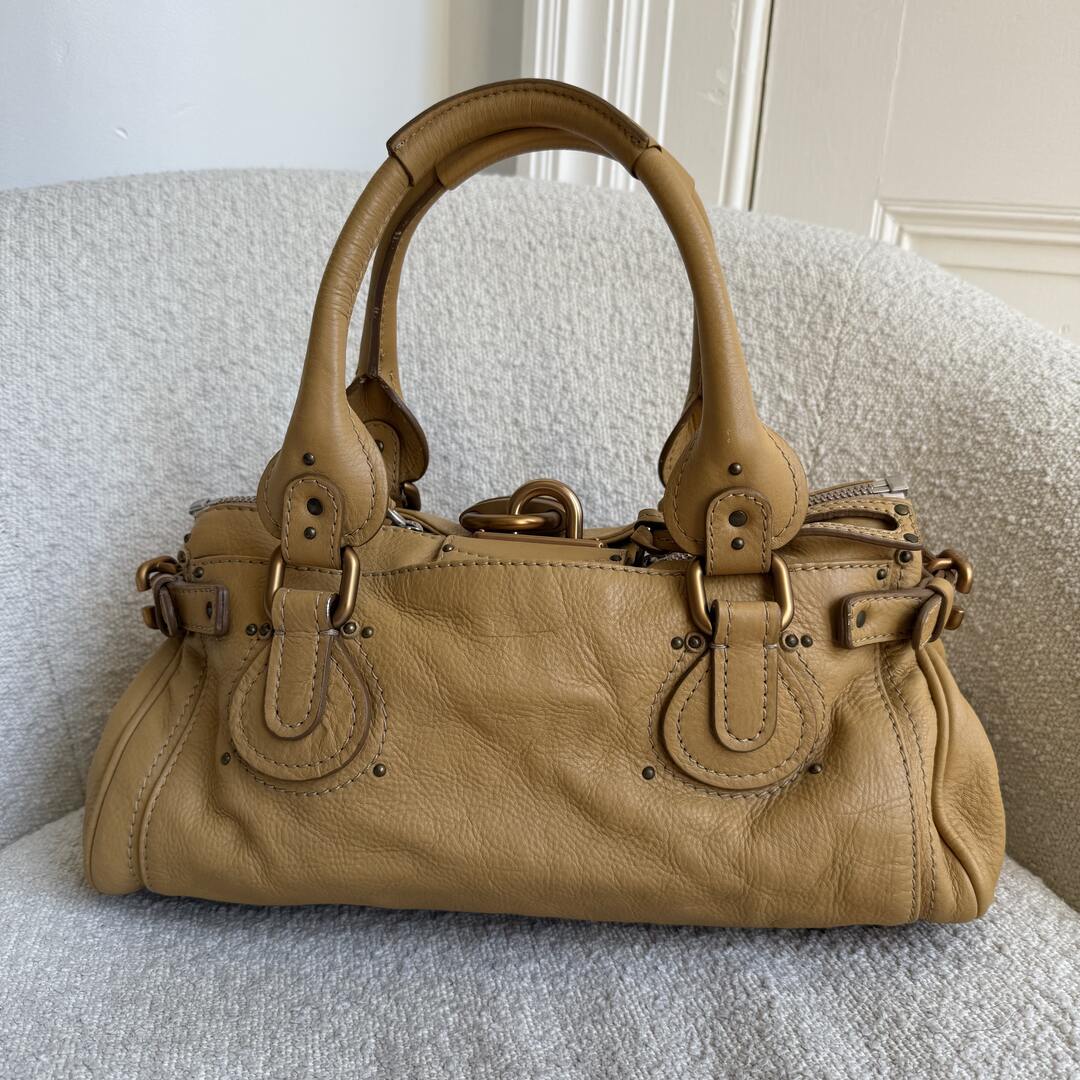 Chloe Paddington Leather Yellow Shoulder Bag