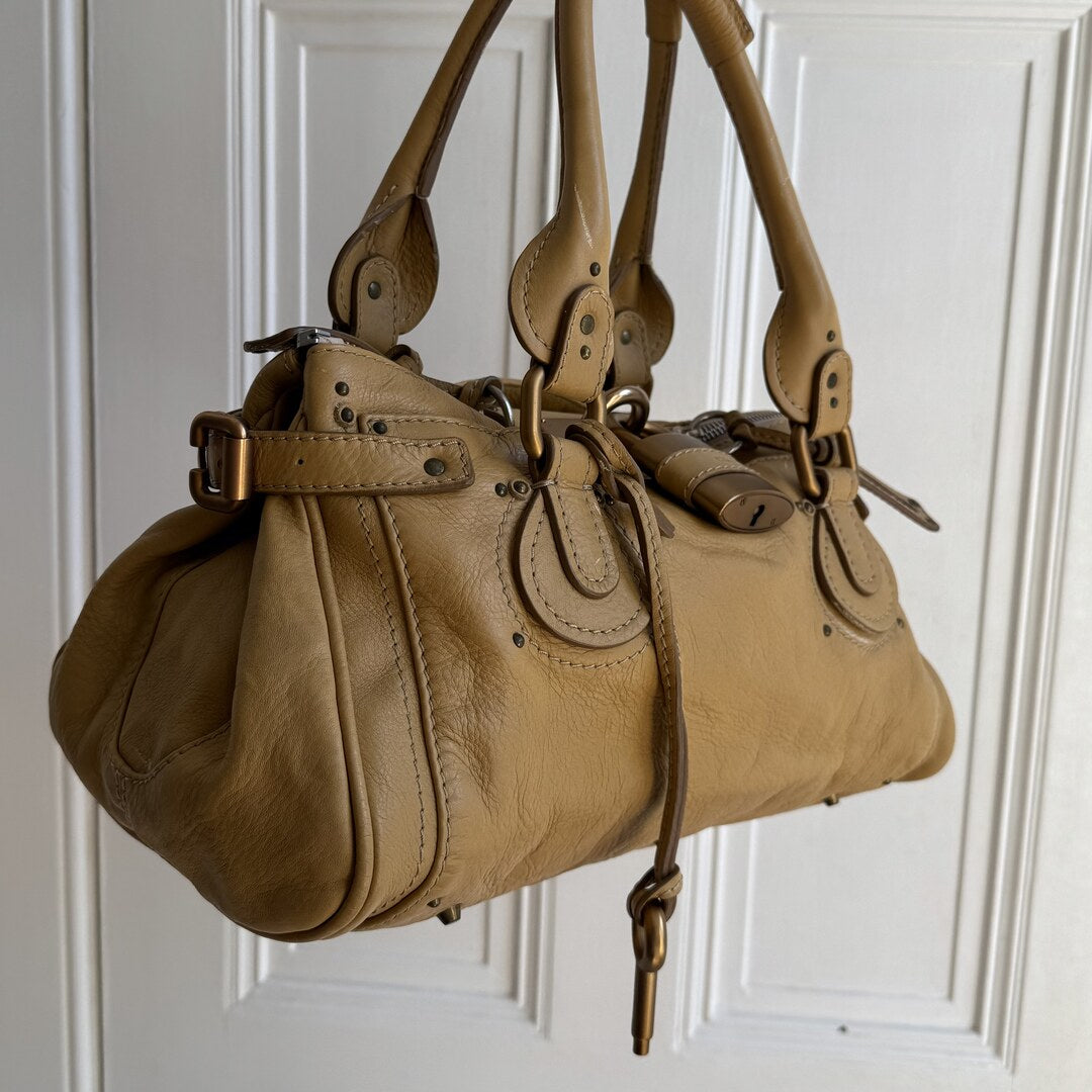 Chloe Paddington Leather Yellow Shoulder Bag