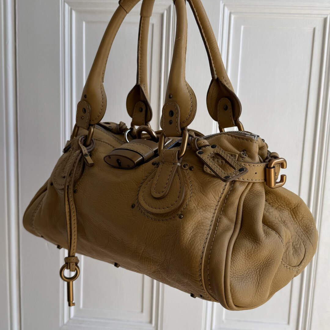 Chloe Paddington Leather Yellow Shoulder Bag