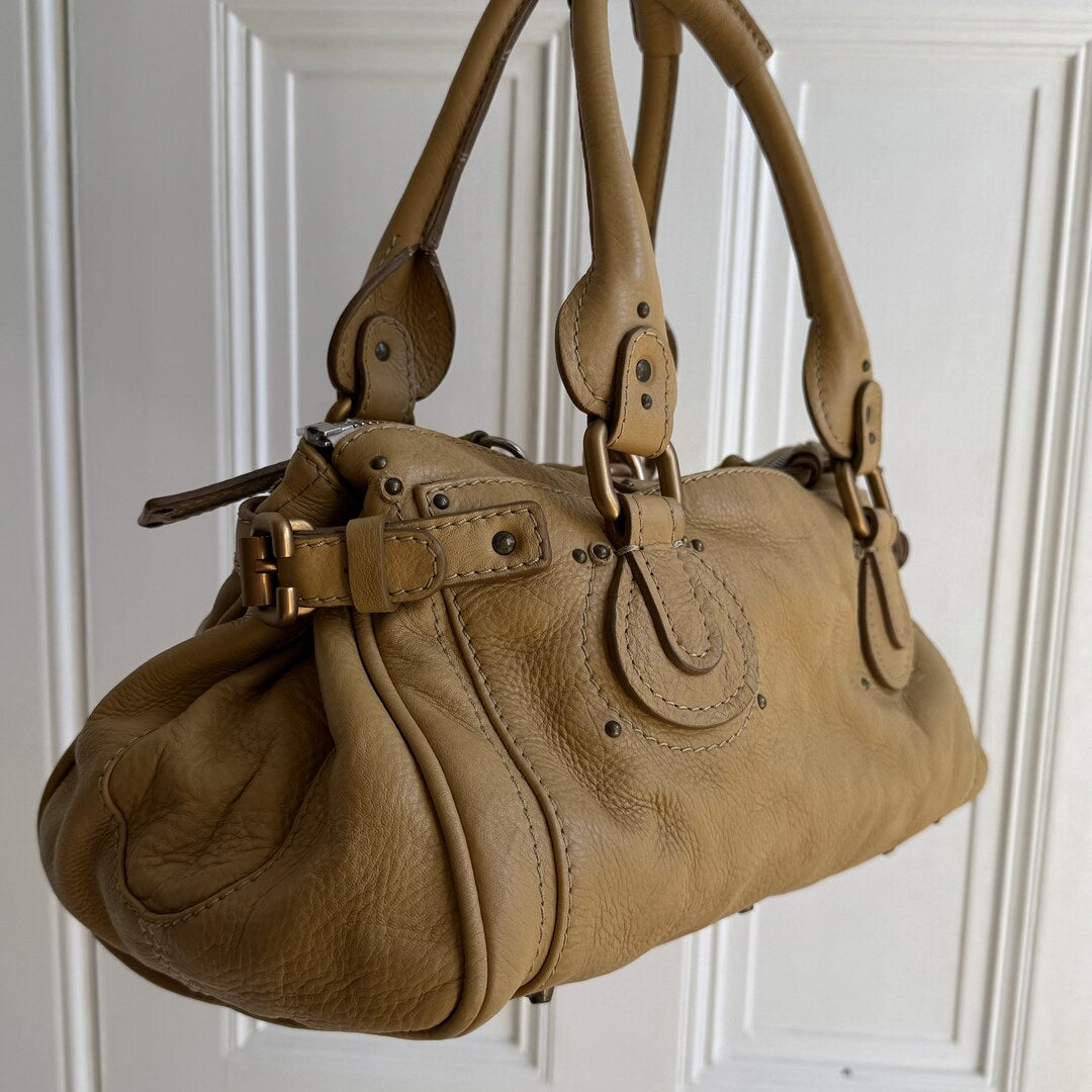Chloe Paddington Leather Yellow Shoulder Bag
