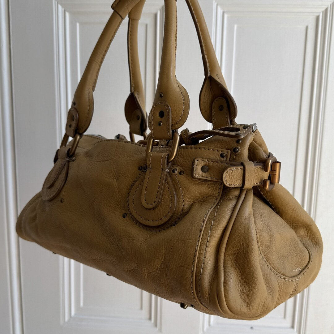Chloe Paddington Leather Yellow Shoulder Bag