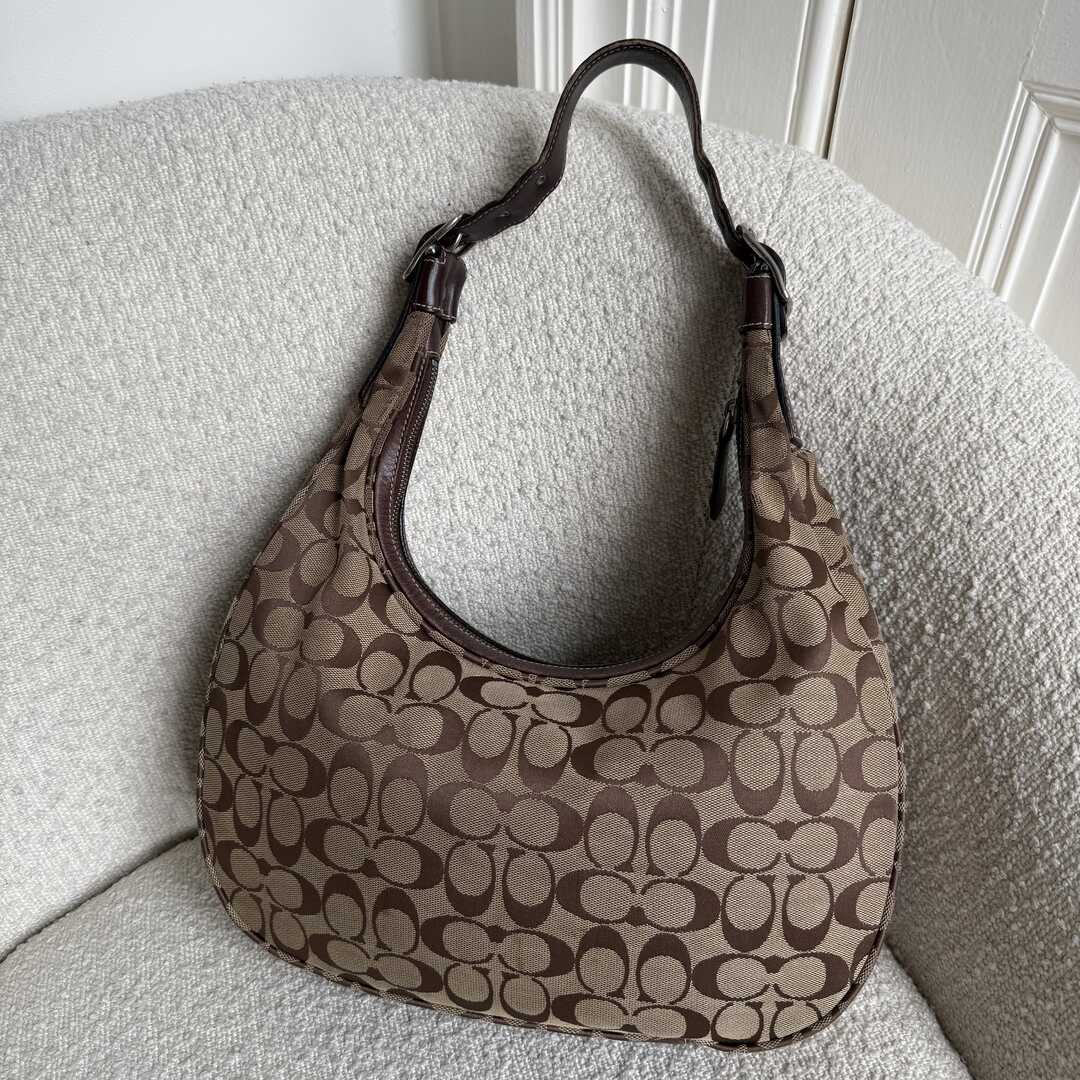Coach Signature Brown Shoulder Bag