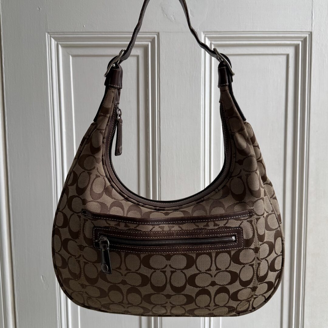 Coach Signature Brown Shoulder Bag
